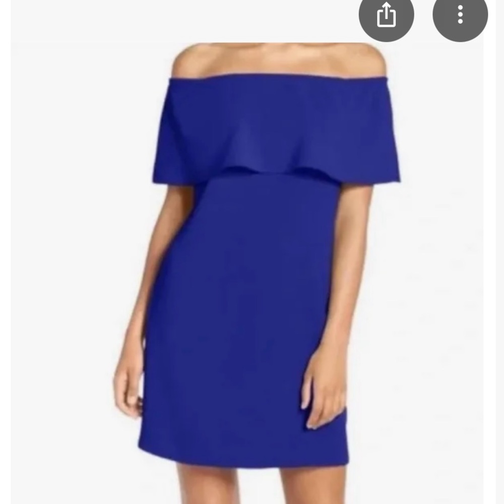 Off-Shoulder Blue Dress XS Petite
